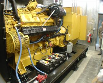 500 kW Caterpillar CAT 3412TA diesel generator installation.