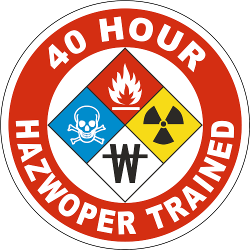 40 Hour Hazwoper Trained Certification logo